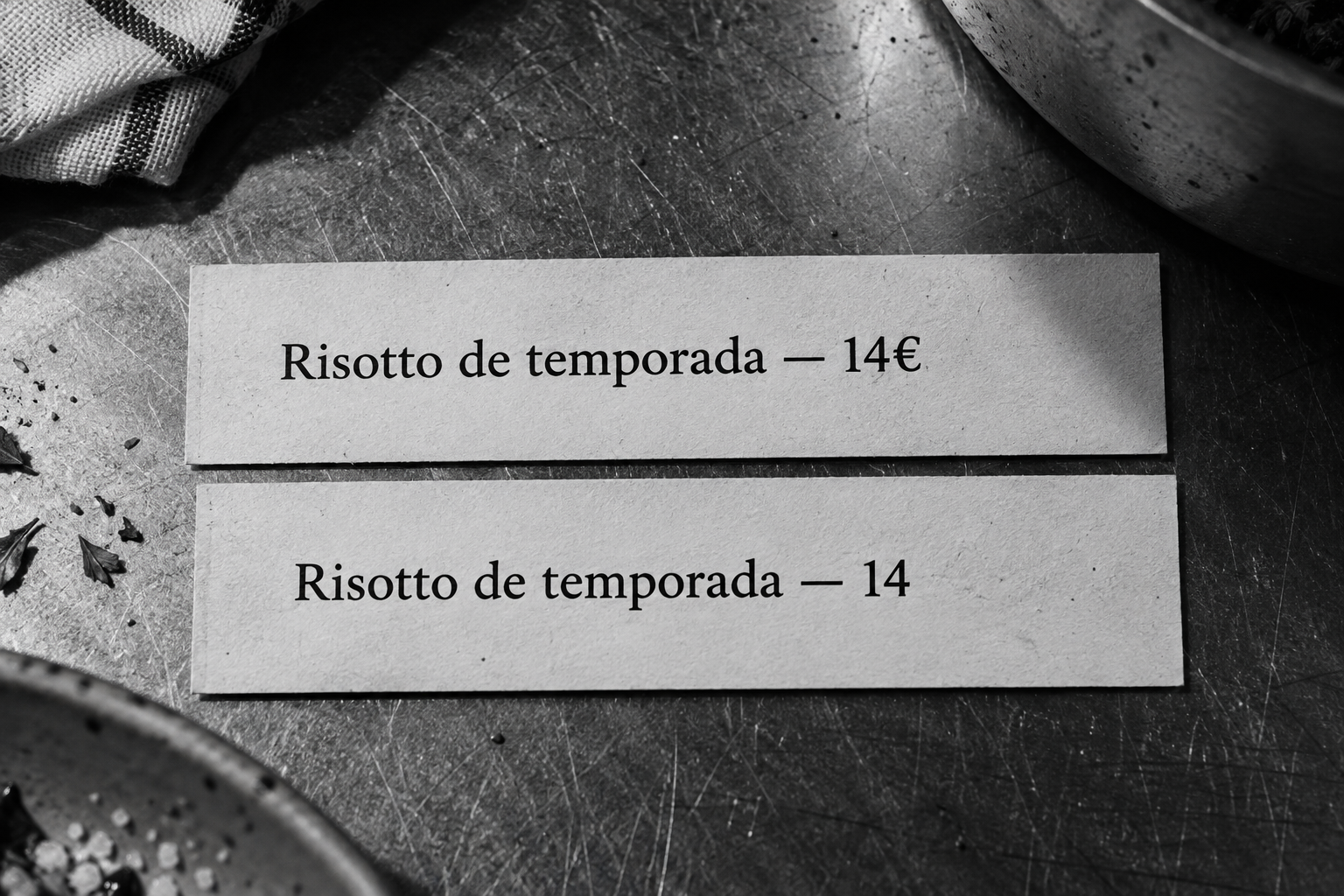 Cómo diseñar una carta para restaurante