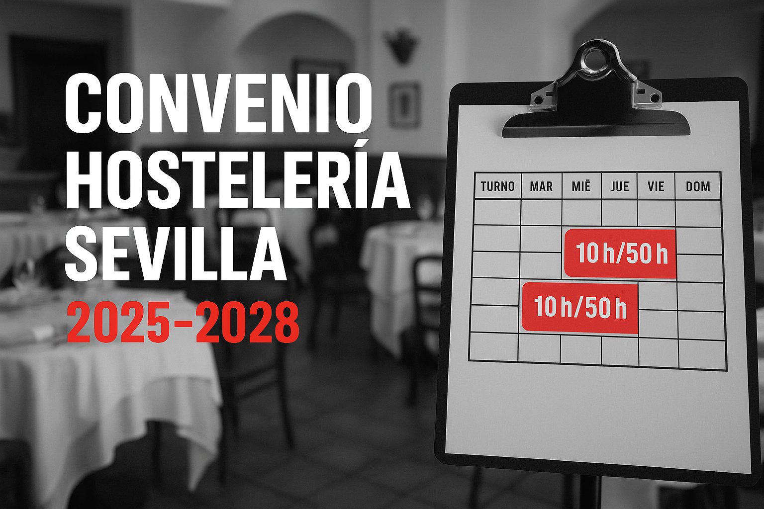 Convenio de hostelería de Sevilla