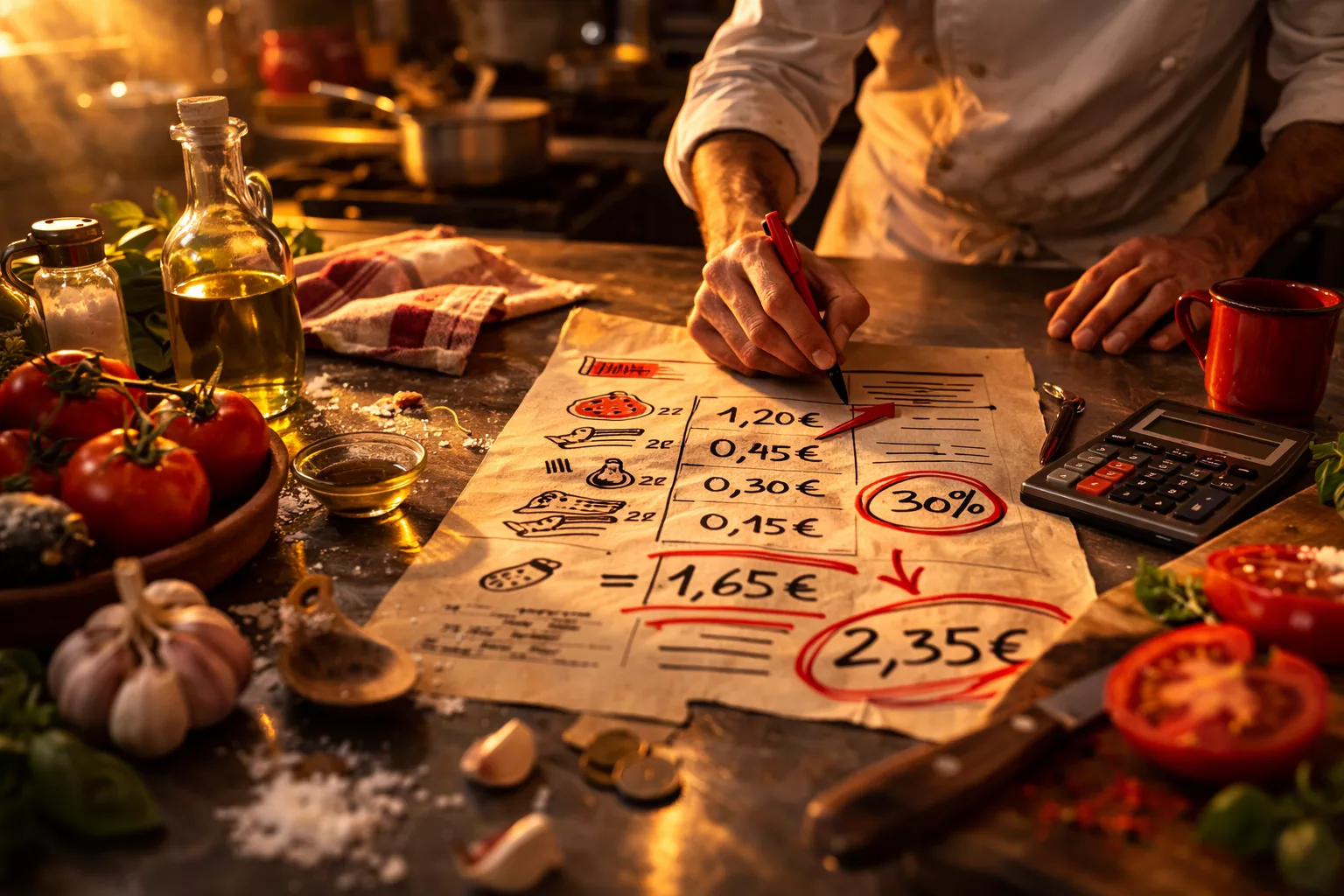 Como fijar el precio de un plato